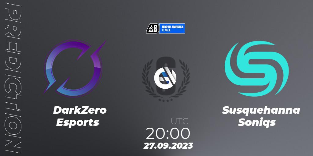 DarkZero Esports - Susquehanna Soniqs: прогноз. 27.09.2023 at 20:00, Rainbow Six, North America League 2023 - Stage 2