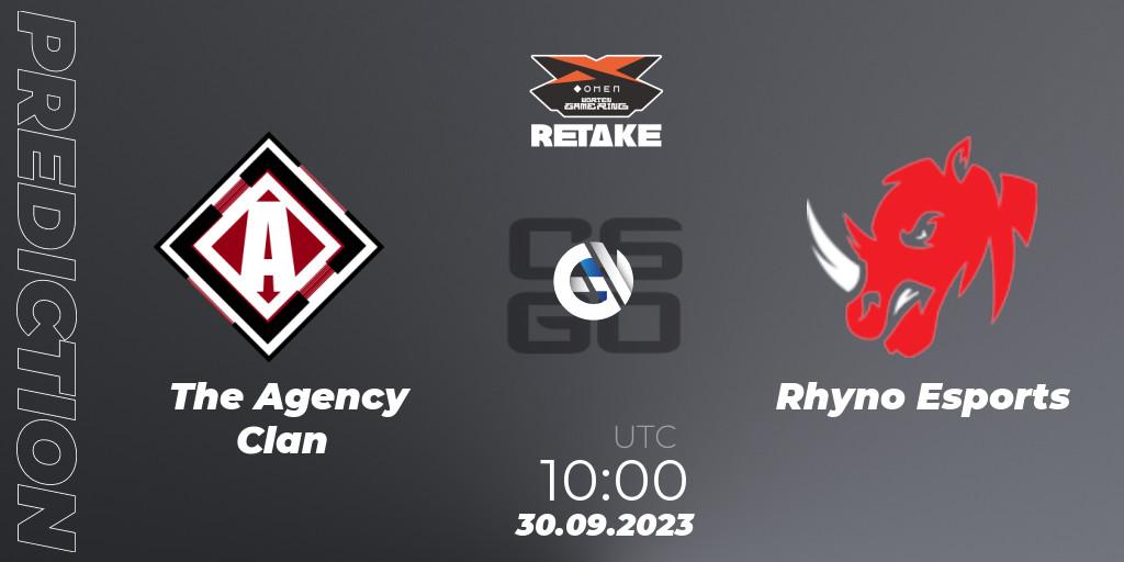 The Agency Clan - Rhyno Esports: прогноз. 30.09.2023 at 10:00, Counter-Strike (CS2), Circuito Retake Season 7: Take #1