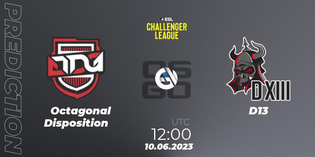 Octagonal Disposition - D13: прогноз. 10.06.23, CS2 (CS:GO), ESL Challenger League Season 45 Relegation: Asia-Pacific