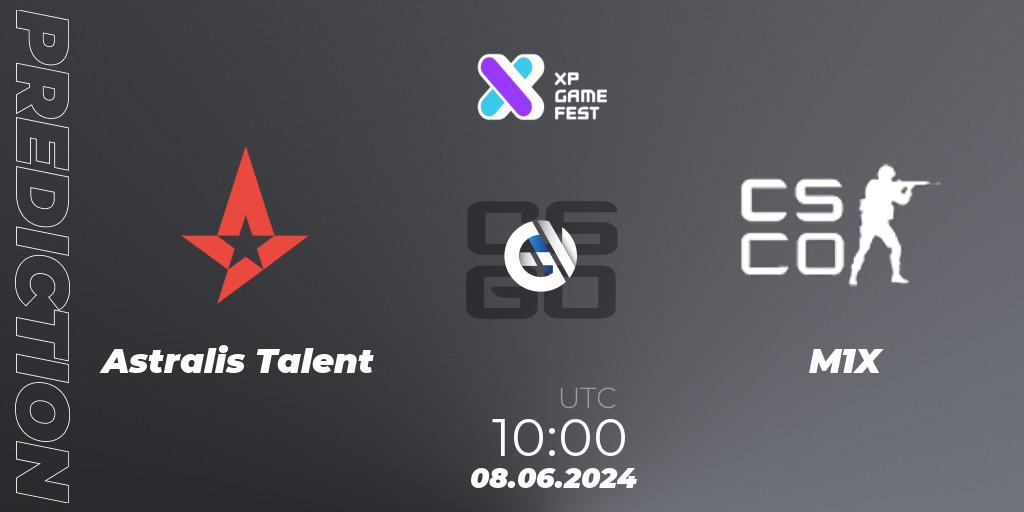 Astralis Talent - M1X: прогноз. 08.06.2024 at 09:15, Counter-Strike (CS2), XP Game Fest 2024