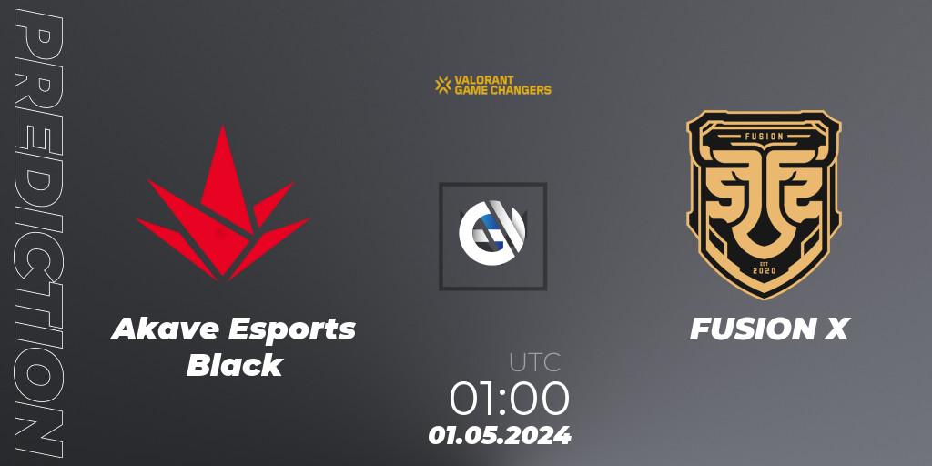 Akave Esports Black - FUSION X: прогноз. 01.05.2024 at 01:00, VALORANT, VCT 2024: Game Changers LAN - Opening