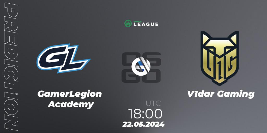 GamerLegion Academy - V1dar Gaming: прогноз. 22.05.2024 at 18:00, Counter-Strike (CS2), ESEA Season 49: Advanced Division - Europe