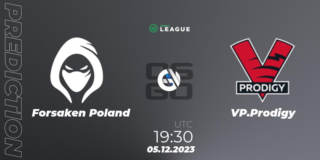 Forsaken Poland - VP.Prodigy: прогноз. 05.12.2023 at 19:30, Counter-Strike (CS2), ESEA Season 47: Main Division - Europe