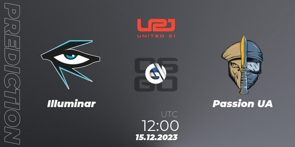 Illuminar - Passion UA: прогноз. 15.12.2023 at 12:00, Counter-Strike (CS2), United21 Season 9