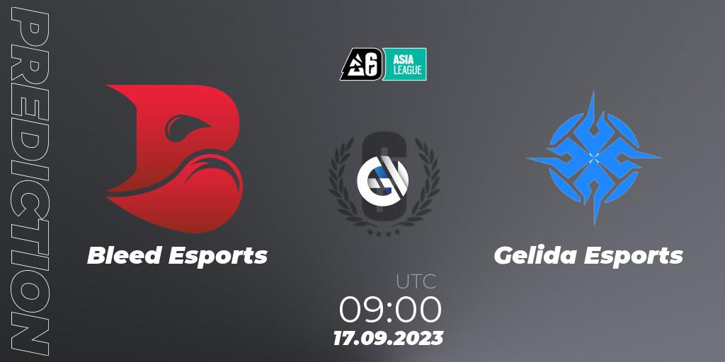 Bleed Esports - Gelida Esports: прогноз. 17.09.2023 at 09:00, Rainbow Six, SEA League 2023 - Stage 2