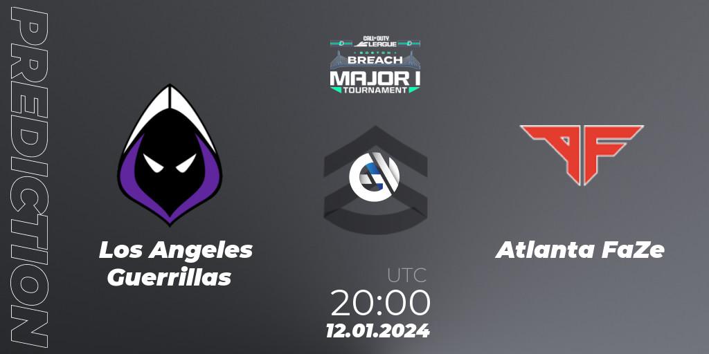 Los Angeles Guerrillas - Atlanta FaZe: прогноз. 12.01.2024 at 20:00, Call of Duty, Call of Duty League 2024: Stage 1 Major Qualifiers