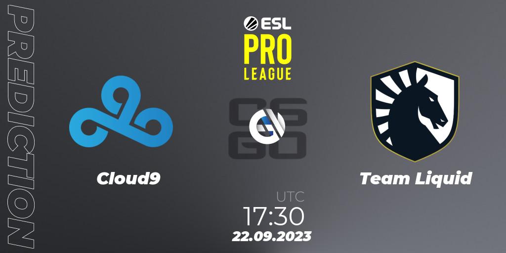 Cloud9 - Team Liquid: прогноз. 22.09.2023 at 17:30, Counter-Strike (CS2), ESL Pro League Season 18