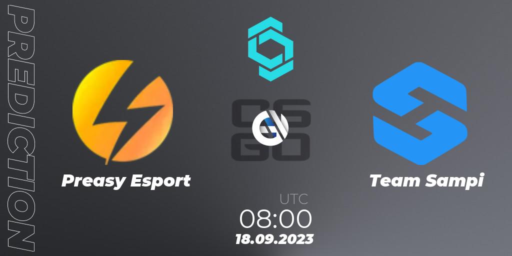 Preasy Esport - Team Sampi: прогноз. 18.09.2023 at 08:00, Counter-Strike (CS2), CCT North Europe Series #8