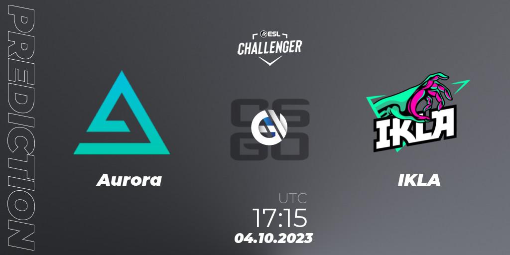 Aurora - IKLA: прогноз. 04.10.2023 at 17:15, Counter-Strike (CS2), ESL Challenger at DreamHack Winter 2023: European Open Qualifier