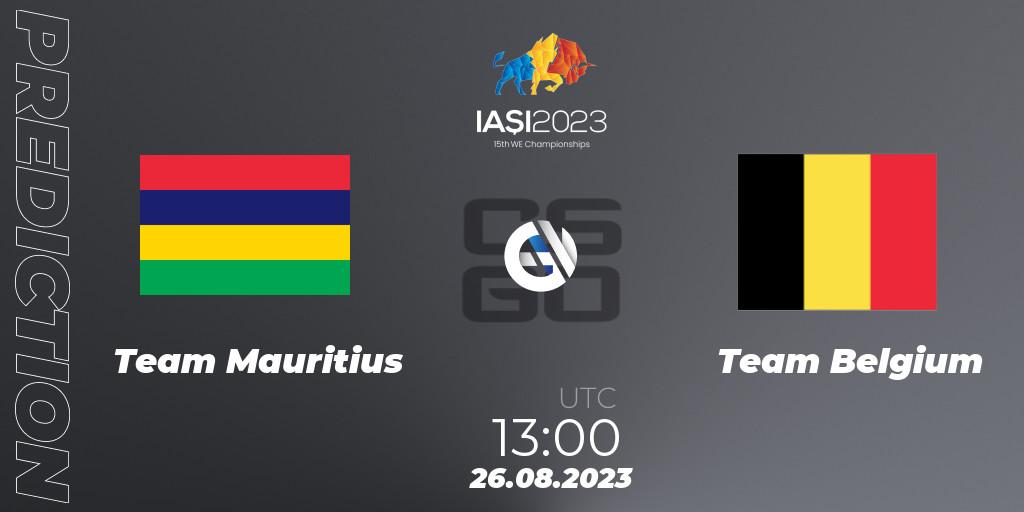 Team Mauritius - Team Belgium: прогноз. 26.08.2023 at 18:30, Counter-Strike (CS2), IESF World Esports Championship 2023