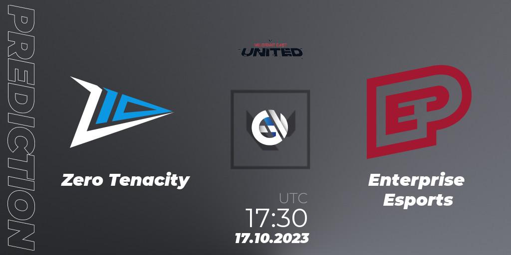 Zero Tenacity - Enterprise Esports: прогноз. 17.10.2023 at 17:30, VALORANT, VALORANT East: United: Season 2: Stage 3 - League