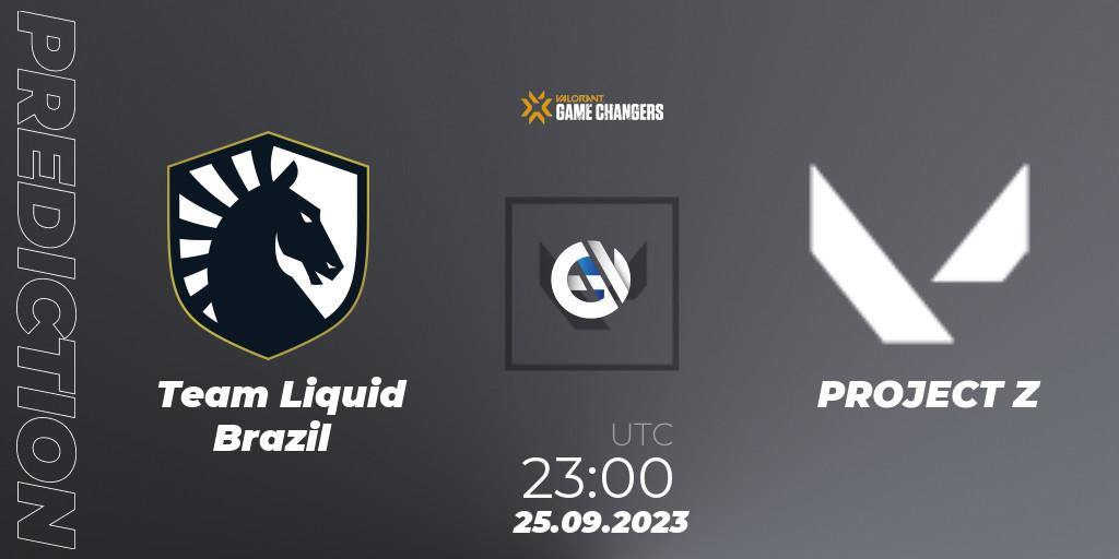 Team Liquid Brazil - PROJECT Z: прогноз. 25.09.2023 at 23:00, VALORANT, VCT 2023: Game Changers Brazil Series 2