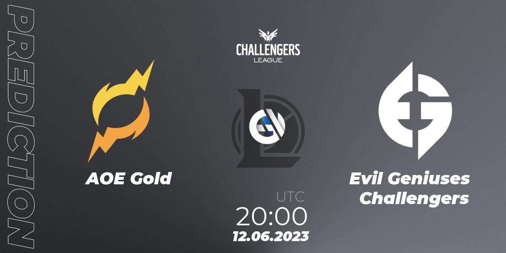 AOE Gold - Evil Geniuses Challengers: прогноз. 12.06.2023 at 20:00, LoL, North American Challengers League 2023 Summer - Group Stage