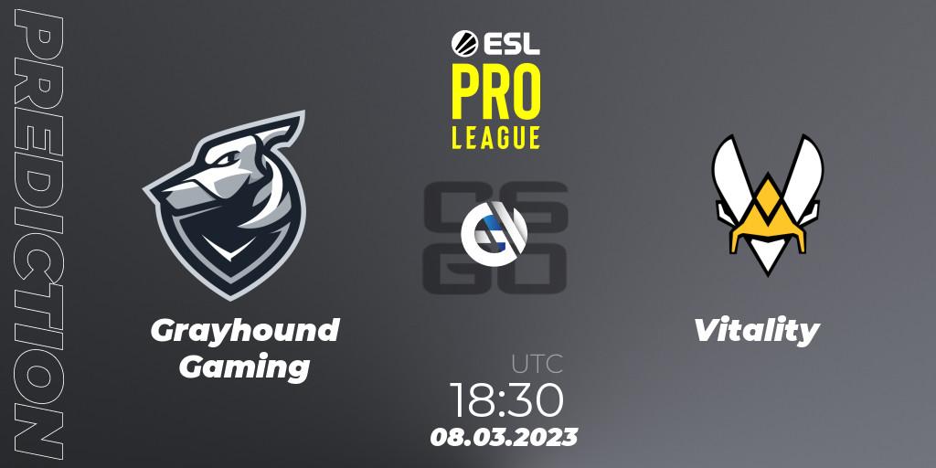 Grayhound Gaming - Vitality: прогноз. 08.03.2023 at 18:30, Counter-Strike (CS2), ESL Pro League Season 17