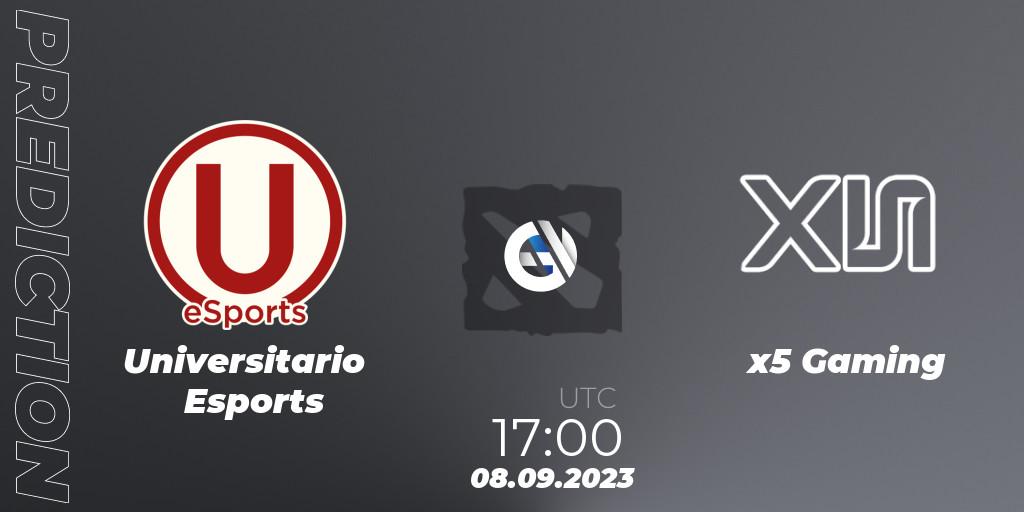 Universitario Esports - x5 Gaming: прогноз. 08.09.2023 at 17:01, Dota 2, EPL World Series: America Season 7