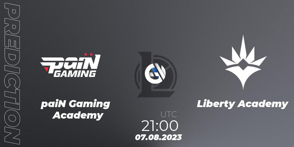paiN Gaming Academy - Liberty Academy: прогноз. 07.08.2023 at 21:00, LoL, CBLOL Academy Split 2 2023 - Group Stage