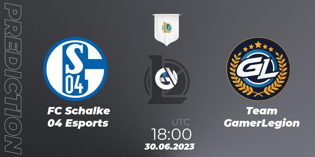 FC Schalke 04 Esports - Team GamerLegion: прогноз. 30.06.23, LoL, Prime League Summer 2023 - Group Stage