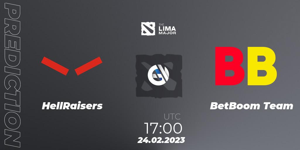 HellRaisers - BetBoom Team: прогноз. 24.02.23, Dota 2, The Lima Major 2023