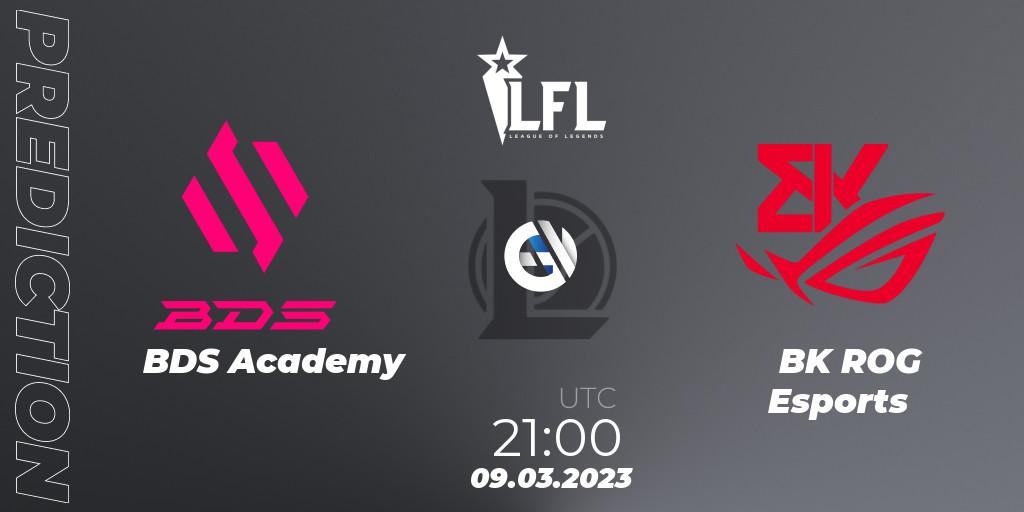 BDS Academy - BK ROG Esports: прогноз. 09.03.2023 at 21:00, LoL, LFL Spring 2023 - Group Stage