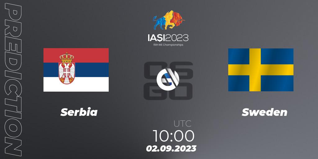 Serbia - Sweden: прогноз. 02.09.2023 at 09:30, Counter-Strike (CS2), IESF World Esports Championship 2023