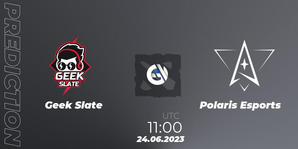 Geek Slate - Polaris Esports: прогноз. 24.06.2023 at 11:05, Dota 2, 1XPLORE Asia #1