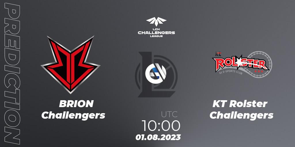 BRION Challengers - KT Rolster Challengers: прогноз. 01.08.2023 at 10:00, LoL, LCK Challengers League 2023 Summer - Group Stage