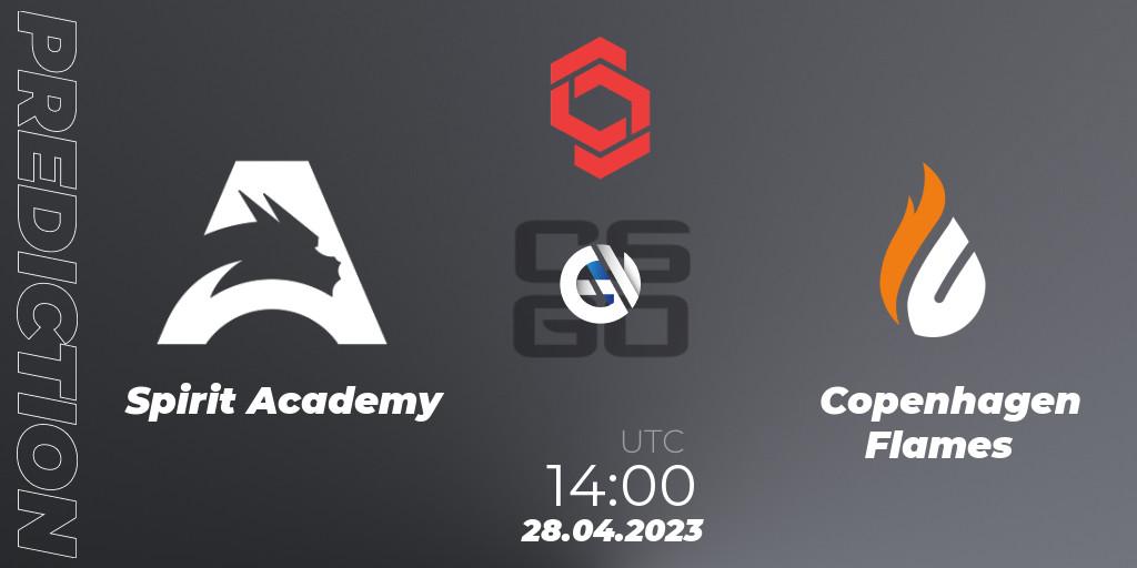 Spirit Academy - Copenhagen Flames: прогноз. 28.04.23, CS2 (CS:GO), CCT Central Europe Series #6