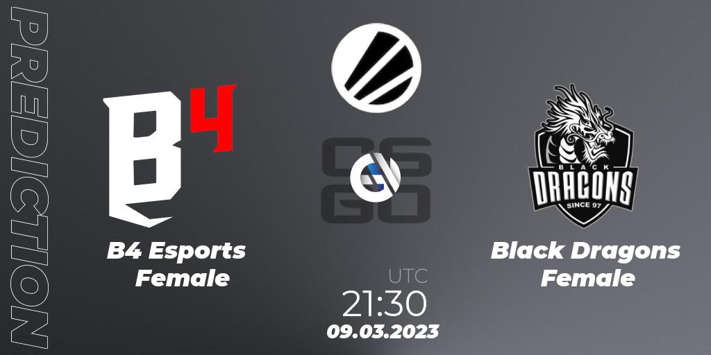 B4 Esports Female - Black Dragons Female: прогноз. 09.03.23, CS2 (CS:GO), ESL Impact League Season 3: South American Division