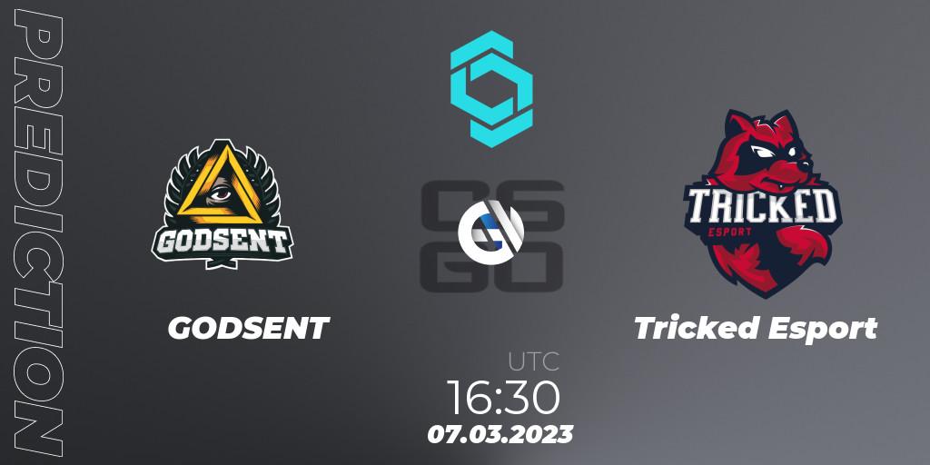 GODSENT - Tricked Esport: прогноз. 07.03.2023 at 16:40, Counter-Strike (CS2), CCT North Europe Series #4