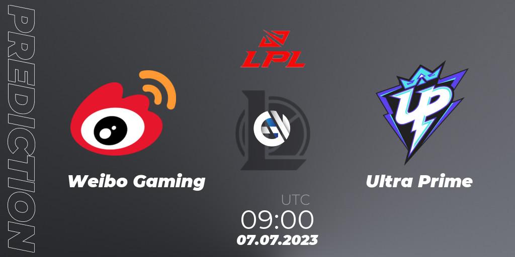 Weibo Gaming - Ultra Prime: прогноз. 07.07.23, LoL, LPL Summer 2023 Regular Season
