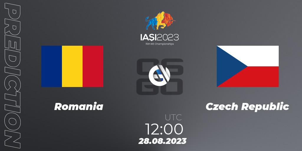 Romania - Czech Republic: прогноз. 28.08.2023 at 13:40, Counter-Strike (CS2), IESF World Esports Championship 2023