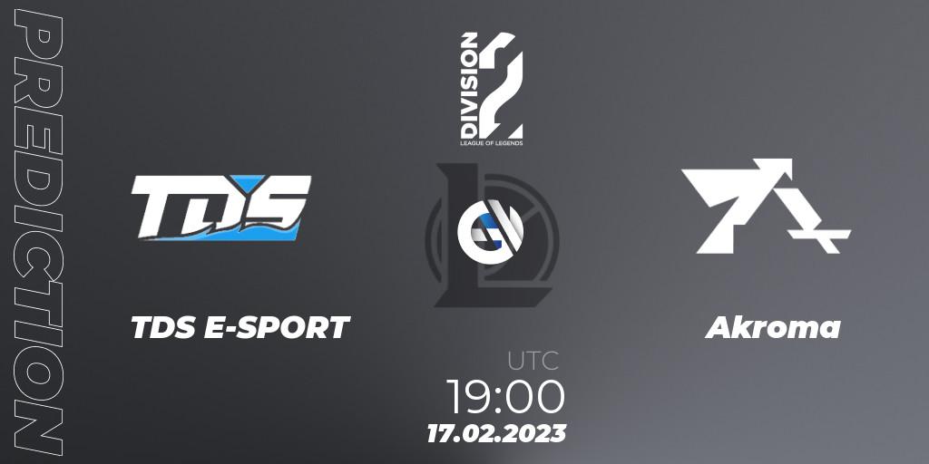 TDS E-SPORT - Akroma: прогноз. 17.02.23, LoL, LFL Division 2 Spring 2023 - Group Stage