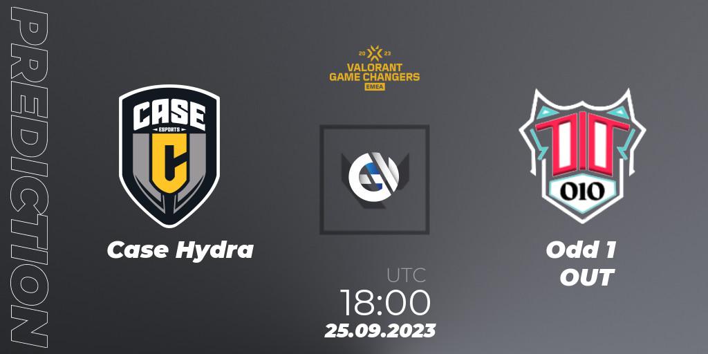 Case Hydra - Odd 1 OUT: прогноз. 25.09.2023 at 18:00, VALORANT, VCT 2023: Game Changers EMEA Stage 3 - Group Stage