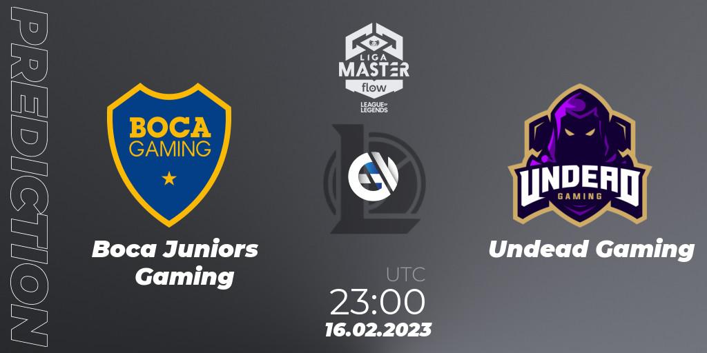 Boca Juniors Gaming - Undead Gaming: прогноз. 16.02.23, LoL, Liga Master Opening 2023 - Group Stage