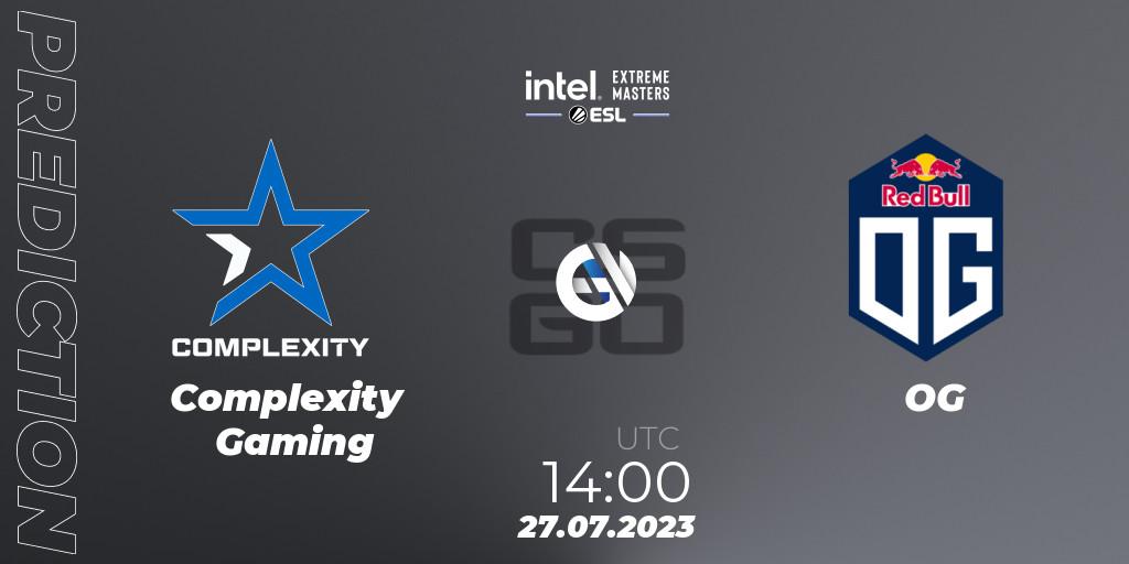 Complexity Gaming - OG: прогноз. 27.07.2023 at 18:45, Counter-Strike (CS2), IEM Cologne 2023 - Play-In