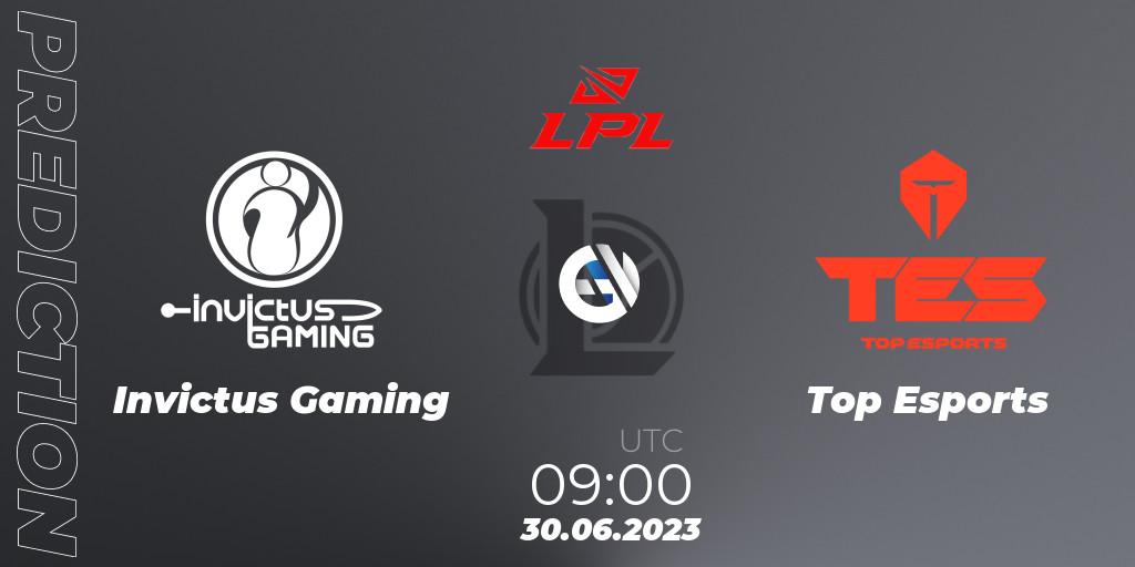 Invictus Gaming - Top Esports: прогноз. 30.06.23, LoL, LPL Summer 2023 Regular Season