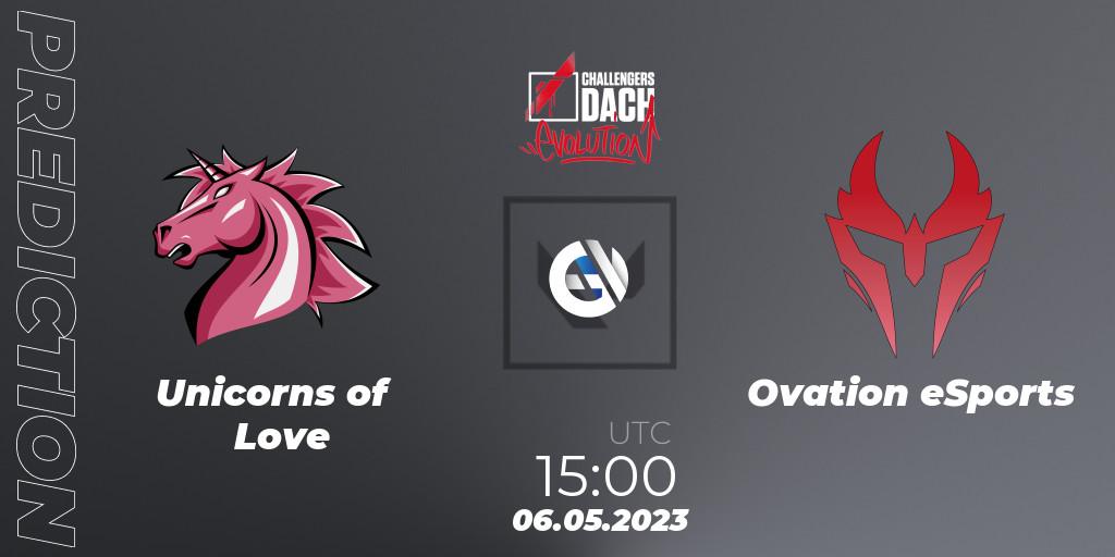 Unicorns of Love - Ovation eSports: прогноз. 06.05.2023 at 15:00, VALORANT, VALORANT Challengers DACH: Evolution Split 2 - Regular Season