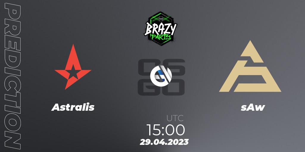 Astralis - sAw: прогноз. 29.04.2023 at 15:35, Counter-Strike (CS2), Brazy Party 2023