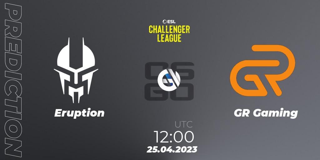 Eruption - GR Gaming: прогноз. 25.04.2023 at 12:00, Counter-Strike (CS2), ESL Challenger League Season 45: Asia-Pacific