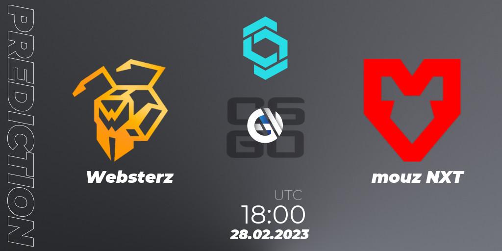 Websterz - mouz NXT: прогноз. 28.02.2023 at 18:00, Counter-Strike (CS2), CCT North Europe Series 4 Closed Qualifier
