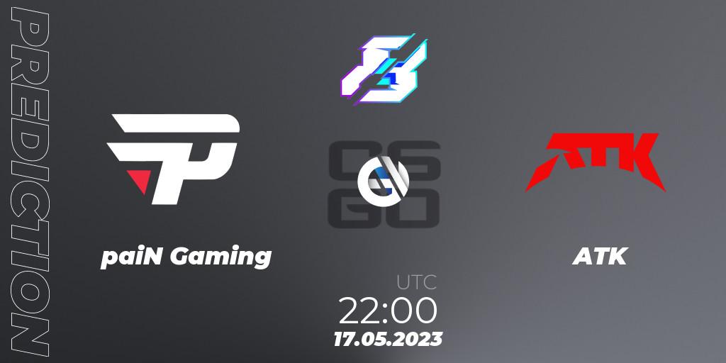 paiN Gaming - ATK: прогноз. 17.05.2023 at 23:00, Counter-Strike (CS2), Gamers8 2023 North America Open Qualifier