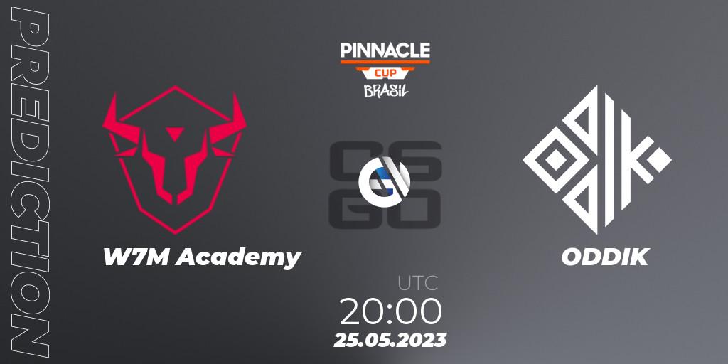 w7m Academy - ODDIK: прогноз. 25.05.2023 at 20:45, Counter-Strike (CS2), Pinnacle Brazil Cup 1