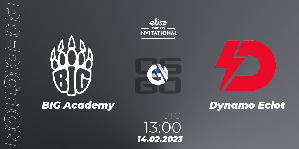 BIG Academy - Dynamo Eclot: прогноз. 14.02.2023 at 13:00, Counter-Strike (CS2), Elisa Invitational Winter 2023