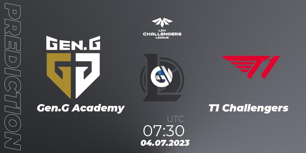 Gen.G Academy - T1 Challengers: прогноз. 04.07.23, LoL, LCK Challengers League 2023 Summer - Group Stage