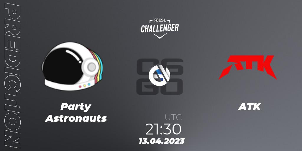 Party Astronauts - ATK: прогноз. 13.04.2023 at 21:30, Counter-Strike (CS2), ESL Challenger Katowice 2023: North American Qualifier