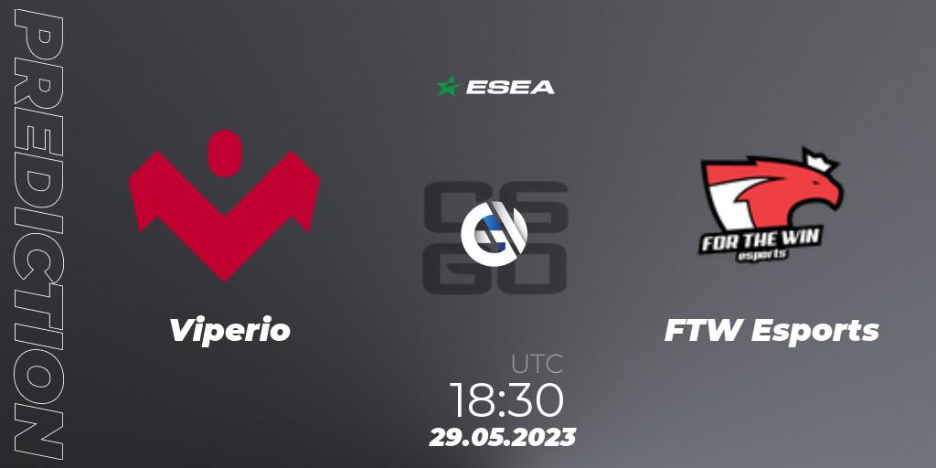 Viperio - FTW Esports: прогноз. 29.05.23, CS2 (CS:GO), ESEA Advanced Season 45 Europe