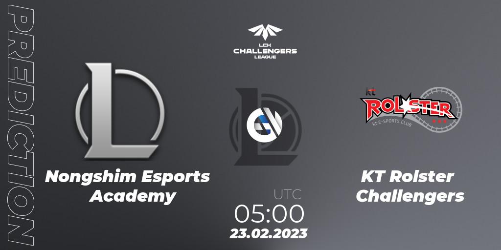 Nongshim Esports Academy - KT Rolster Challengers: прогноз. 23.02.2023 at 05:00, LoL, LCK Challengers League 2023 Spring