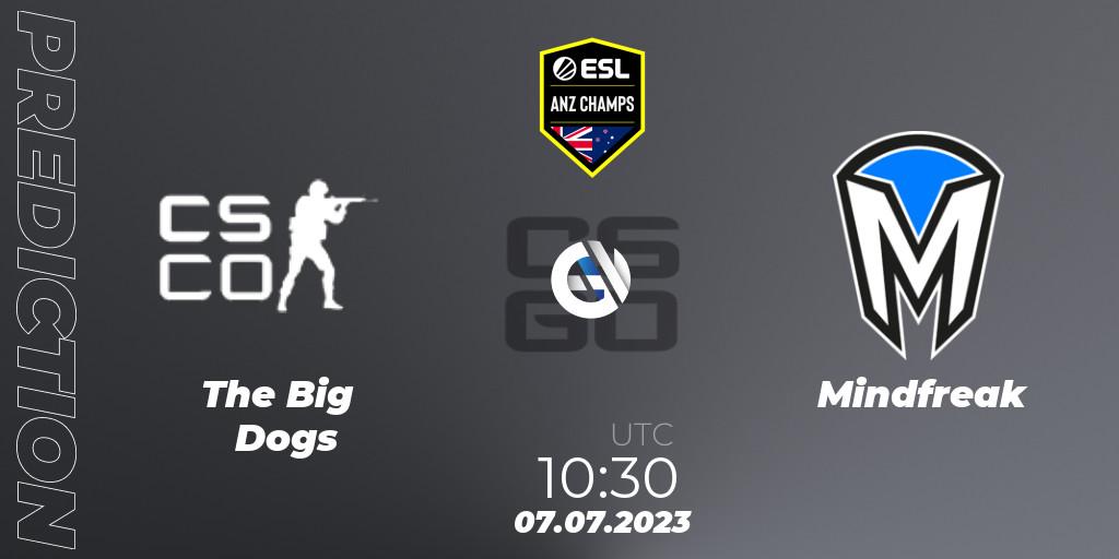 The Big Dogs - Mindfreak: прогноз. 07.06.2023 at 10:25, Counter-Strike (CS2), ESL ANZ Champs Season 16