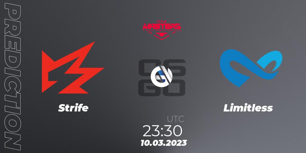 Strife - Limitless: прогноз. 10.03.2023 at 23:30, Counter-Strike (CS2), Ace North American Masters Spring 2023 - BLAST Premier Qualifier