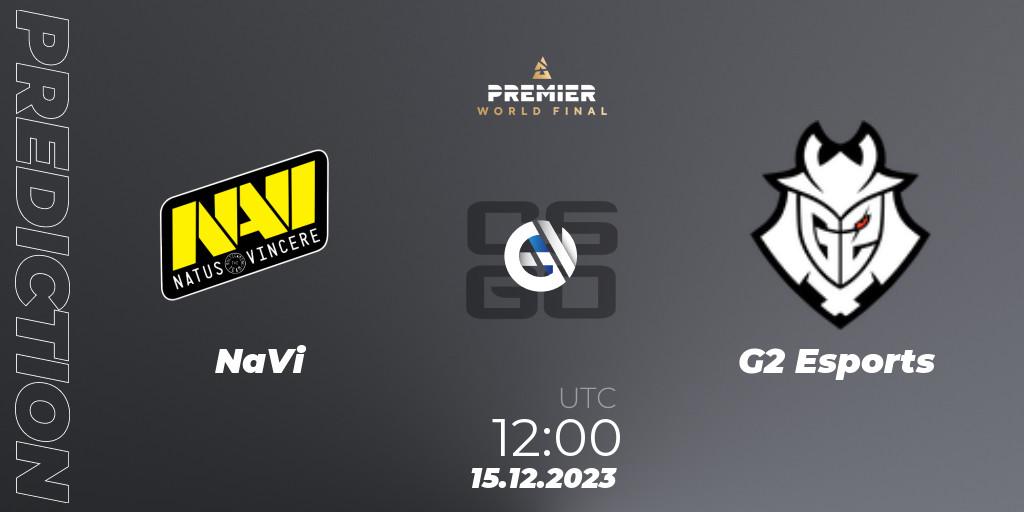 NaVi - G2 Esports: прогноз. 15.12.2023 at 11:05, Counter-Strike (CS2), BLAST Premier World Final 2023